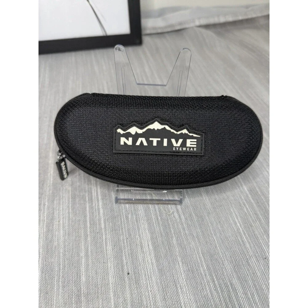 NATIVE Sunglasses Black Zipper Hard Clamshell Protective CASE ONLY